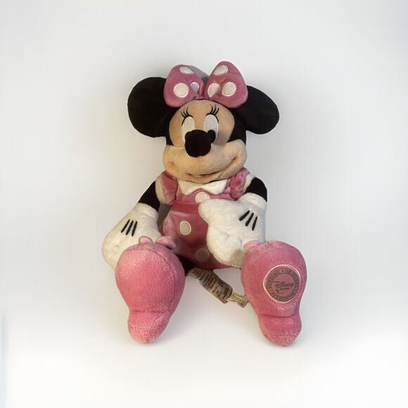 Disney Store Minnie Mouse 18” Plush Pink PolkaDot Dress Stuffed Animal Doll Toy - Picture 1 of 10